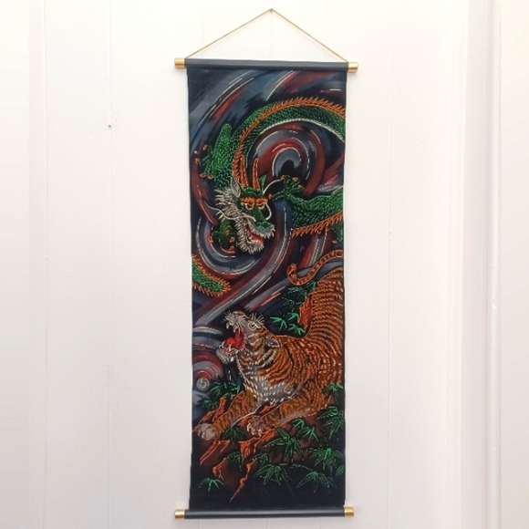 Other - Painted Velvet Hanging Scroll